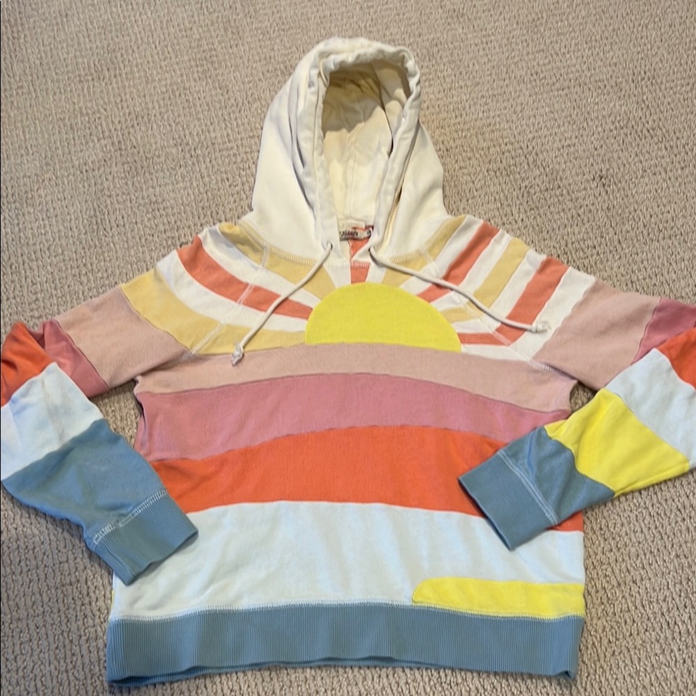 Faherty soleil island sunrise hooded sweatshirt